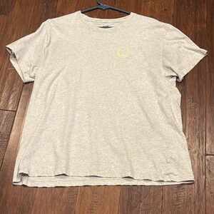 VS PINK Grayish T-Shirt with Embroidered Logo